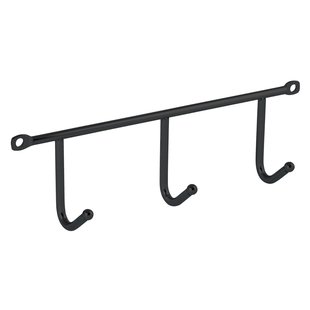 Walteco Kapstok Met 3 Haken, Zwart