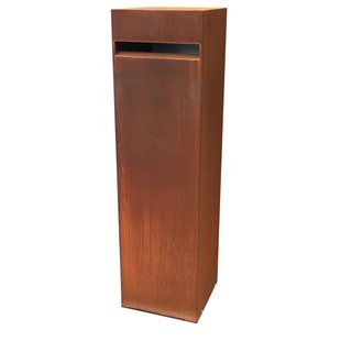 Wandbrievenbus Genua - Staal - Cortenstaal - 32x115,5x32cm