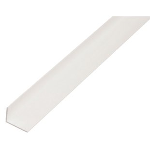 Alberts Hoekprofiel - Pvc Wit - 25x20x2mm 2,6m