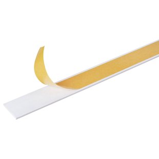 Alberts Plat Profiel - Pvc Wit - 30x3mm 2,6m - Zelfklevend