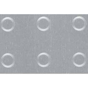 Alberts Structuurplaat Cirkel-reliëf Aluminium Geëloxeerd 480x240x1mm