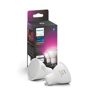 Philips Hue Ledspot Sceneswitch Warm Wit Gu10 4,3w 2 Stuks