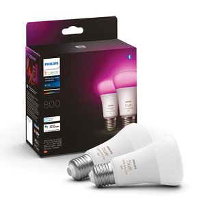 Philips Hue Ledspot Wit En Gekleurd Licht E27 6,5w 2 Stuks