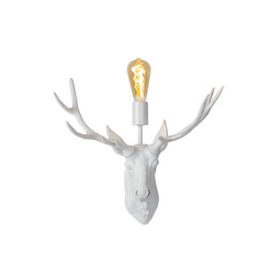 Lucide Wandlamp Extravaganza Caribou Wit E27