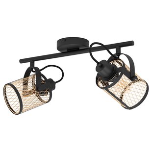 Eglo Hangspot Dellow Zwart/messing 2xe27