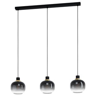 Eglo Hanglamp Oilella Zwart/grijs 3xe27