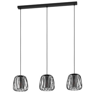 Eglo Hanglamp Floresta 3xe27 Zwart