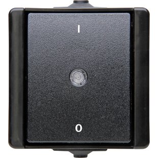 Kopp 2-poligeschakelaar Proaqa Zwart