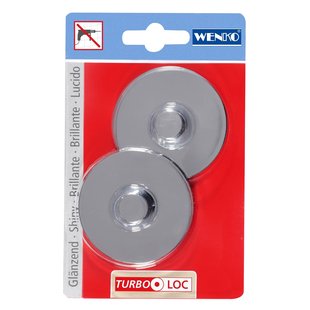 Wenko Adapter Turbo-loc Voor Claasic Plus Chroom 2 Stuks