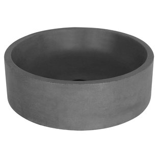 Differnz Waskom Marba Rond 42x13cm Beton Donkergrijs