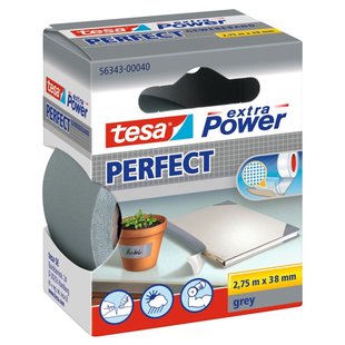 Tesa Duct Tape Extra Power Perfect - Grijs - 2,75m X 38mm