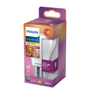 Philips Ledlamp Peertje Classic - D6cm - Dimbaar - Warm Wit - E27 - 5,9w