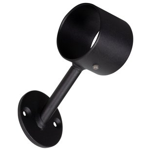 Cando Trapleuninghouder Rotterdam - Mat - Zwart - 2 Stuks