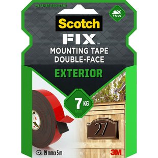 3m Montageband Scotch-fix Exterior - 5m X 19mm