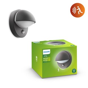 Philips Wandlamp June Antraciet Met Sensor
