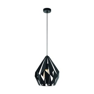 Eglo Hanglamp Carlton 1 Zwart E27 Ø31cm 60w