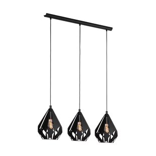 Eglo Hanglamp Carlton 5 Zwart 3xe27 60w
