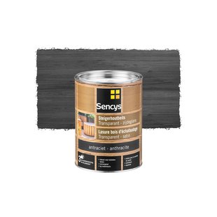 Sencys Steigerhoutbeits Transparant Antraciet 2,5l