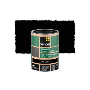 Sencys Tuinhoutbeits Dekkend Zijdeglans Ral9005 2,5l