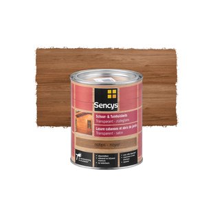 Sencys Tuinhoutbeits Tuinhuis En Schutting Transparant Walnoot 0,75l