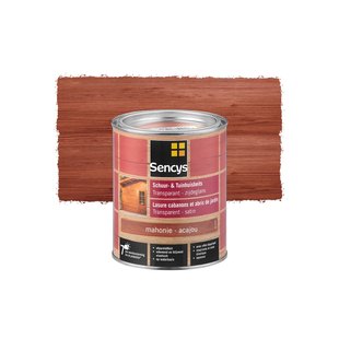 Sencys Tuinhoutbeits Tuinhuis En Schutting Transparant Mahonie 0,75l