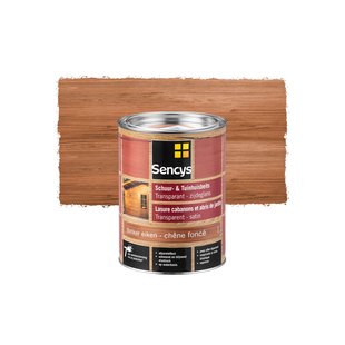 Sencys Tuinhoutbeits Tuinhuis En Schutting Transparant Donker Eiken 2,5l