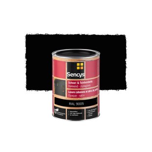 Sencys Tuinhoutbeits Tuinhuis En Schutting Dekkend Zijdeglans Ral9005 2,5l