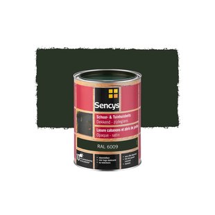 Sencys Tuinhoutbeits Tuinhuis En Schutting Dekkend Zijdeglans Ral6009 2,5l