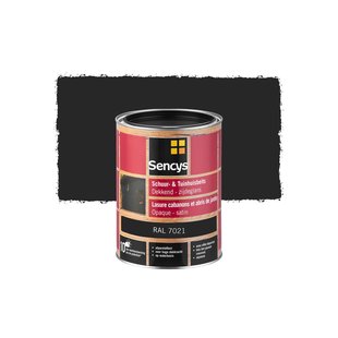 Sencys Tuinhoutbeits Tuinhuis En Schutting Dekkend Zijdeglans Ral7021 2,5l