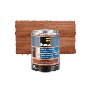 Sencys Beits Ramen En Deuren Semi-transparant Zijdeglans Teak 2,5l