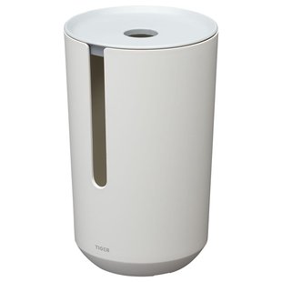 Tiger Reserverolhouder Tess - Polypropyleen - Vrijstaand - Met Klep - Wit / Lichtgrijs