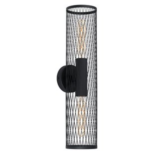 Eglo Wandlamp Redcliffe Zwart 2xe27 40w