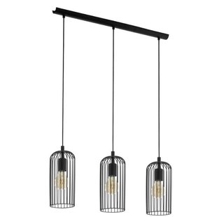 Eglo Hanglamp Roccamena 1 Zwart 3xe27 60w