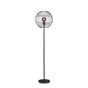 Fischer & Honsel Vloerlamp Drops Zwart E27 40w