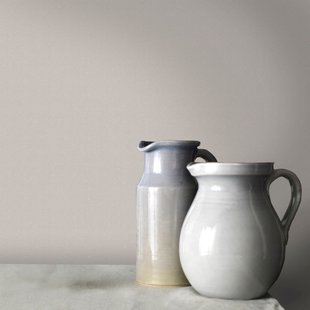 Decomode Vliesbehang Basic Glitter - Crème - 10,05 M X 52 Cm