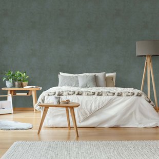 Decomode Vliesbehang Beton Slade - Blauw - Groen - 10,05m X 53cm