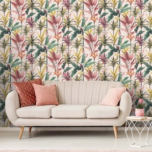 Decomode Vliesbehang Vintage Botanisch - Zand - 10,05 M X 53 Cm