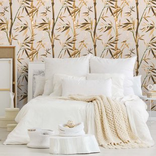 Decomode Vliesbehang Spirit Bamboo - Grijs - Bruin - 10,05m X 53cm