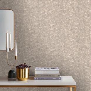 Vliesbehang Krokodil - Taupe - 10,05m X 52cm