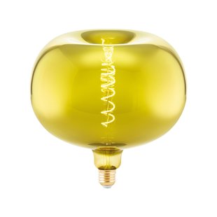 Eglo Ledfilamentlamp Apple - Goud - D22cm - Dimbaar - Warm Wit - E27 - 4w