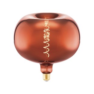 Eglo Ledfilamentlamp Apple - Koper - D22cm - Dimbaar - Warm Wit - E27 - 4w