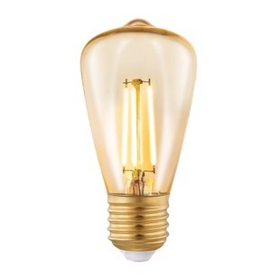 Eglo Ledfilamentlamp Edison - Amber - D4,8cm - Warm Wit - E27 - 3,5w