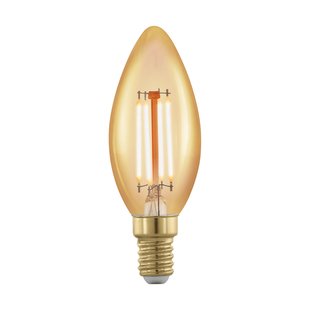 Eglo Ledfilamentlamp Kaars - Amber - D3,7cm - Warm Wit - E14 - 4w