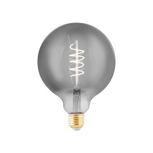 Eglo Ledfilamentlamp Globe - Smoke - D12,5cm - Dimbaar - Warm Wit - E27 - 4w