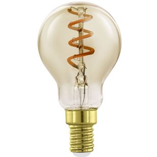 Eglo Ledfilamentlamp Peertje - Amber - D4,5cm - Dimbaar - Warm Wit - E14 - 4w