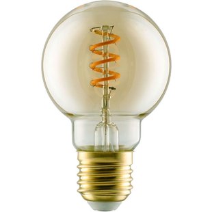 Eglo Ledfilamentlamp Peertje - Amber - D4,8cm - Dimbaar - Warm Wit - E27 - 4w
