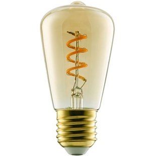 Eglo Ledfilamentlamp Edison - Amber - D6cm - Dimbaar - Warm Wit - E27 - 4w