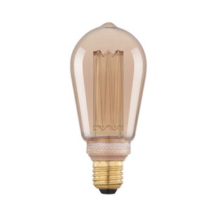 Eglo Ledfilamentlamp Edison 4 - Amber - D6,4cm - Warm Wit - E27 - 4w
