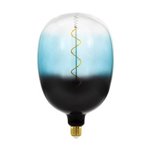 Eglo Ledfilamentlamp T180 - Blauw - D18cm - Dimbaar - Warm Wit - E27 - 4w