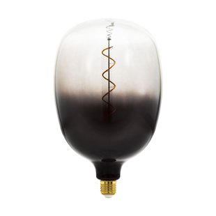 Eglo Ledfilamentlamp T180 - Smoke - D18cm - Dimbaar - Warm Wit - E27 - 4w